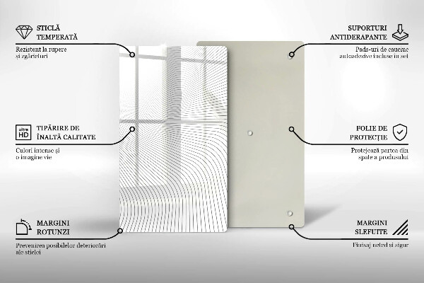 Copri fornello cucina Modello di linee moderne