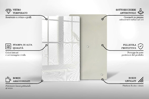Copri fornello cucina Modello di linee moderne