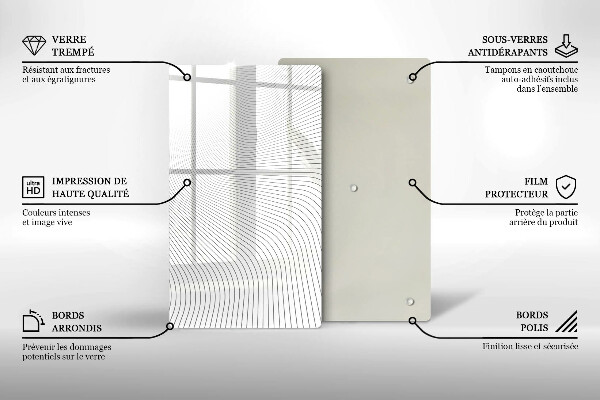Copri fornello cucina Modello di linee moderne