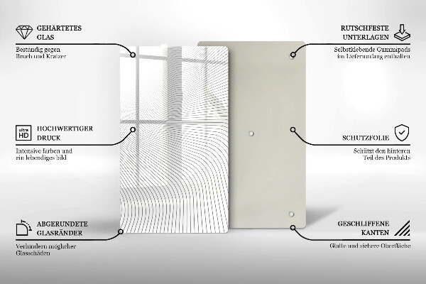 Copri fornello cucina Modello di linee moderne