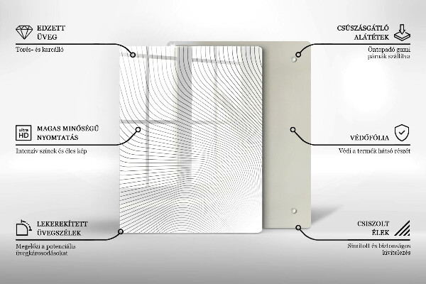 Copri fornello cucina Modello di linee moderne