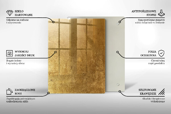 Copri piano induzione Sfondo texture oro