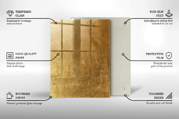 Copri piano induzione Sfondo texture oro