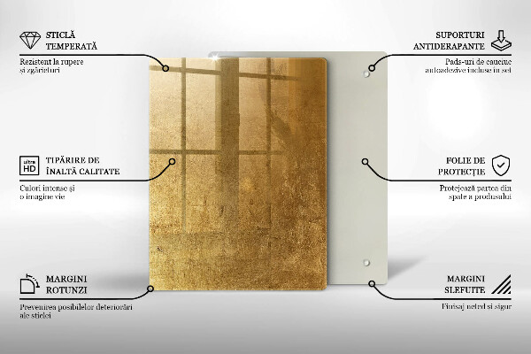 Copri piano induzione Sfondo texture oro