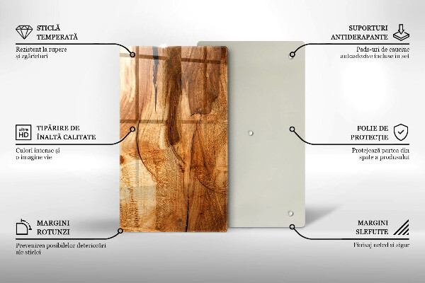 Copri piano induzione Struttura della tavola di legno