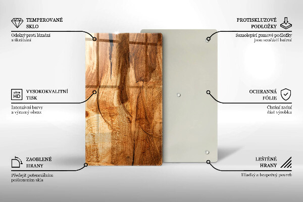 Copri piano induzione Struttura della tavola di legno