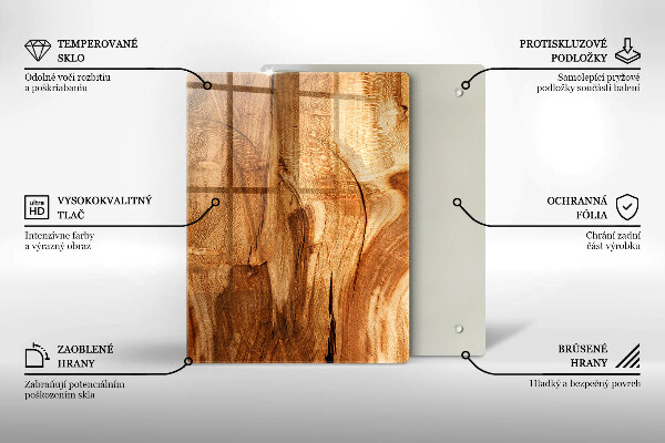 Copri piano induzione Struttura della tavola di legno