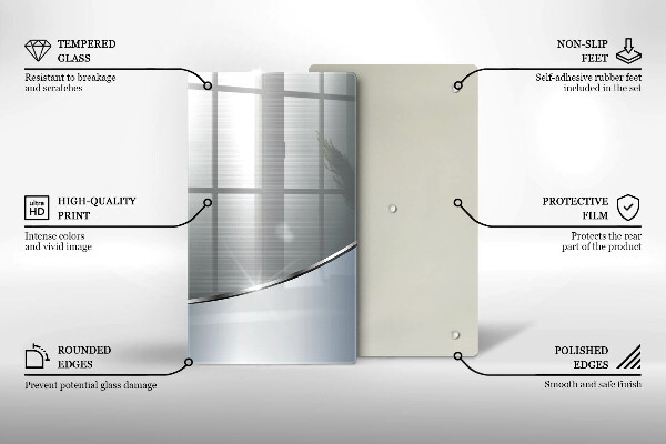 Copri piano induzione Modello di astrazione in metallo