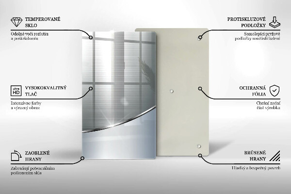 Copri piano induzione Modello di astrazione in metallo