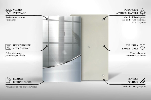 Copri piano induzione Modello di astrazione in metallo
