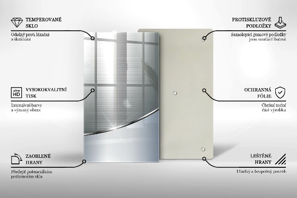Copri piano induzione Modello di astrazione in metallo