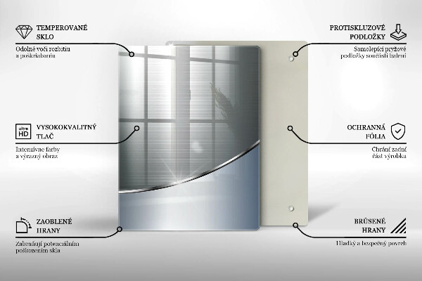 Copri piano induzione Modello di astrazione in metallo