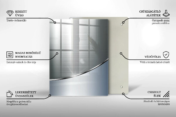 Copri piano induzione Modello di astrazione in metallo