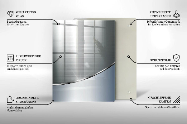 Copri piano induzione Modello di astrazione in metallo