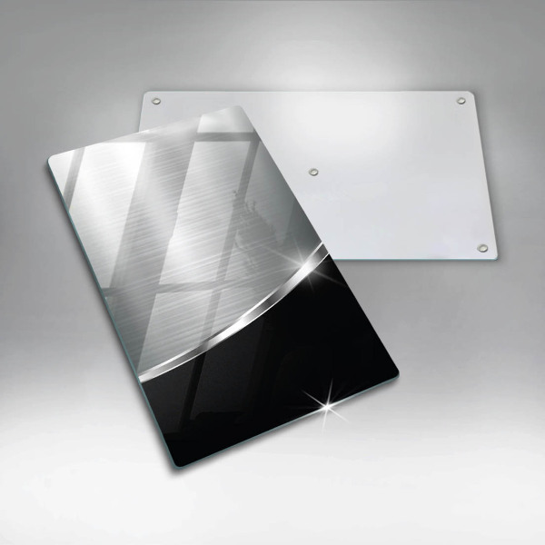 Copri fornello cucina Astrazione con metallo