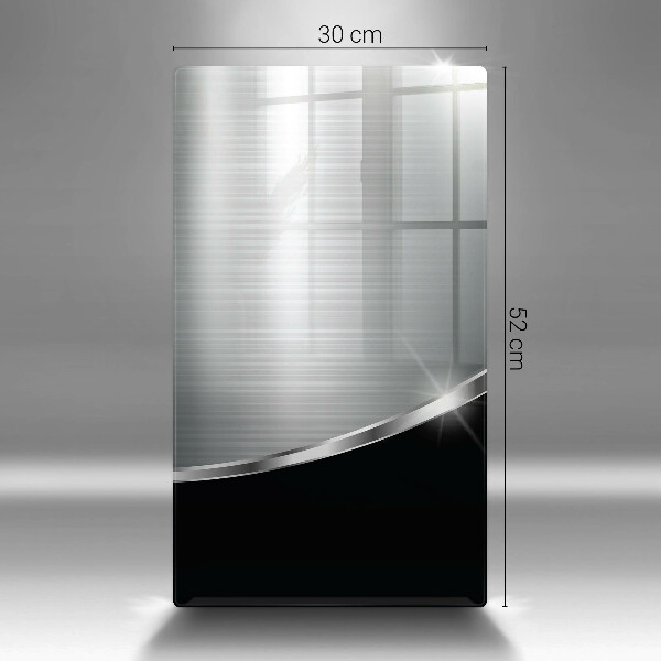 Copri fornello cucina Astrazione con metallo