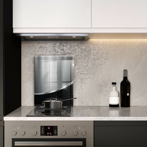 Copri fornello cucina Astrazione con metallo