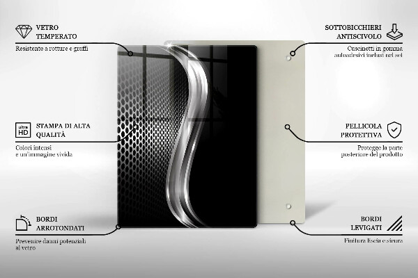Copri piano induzione Struttura in metallo