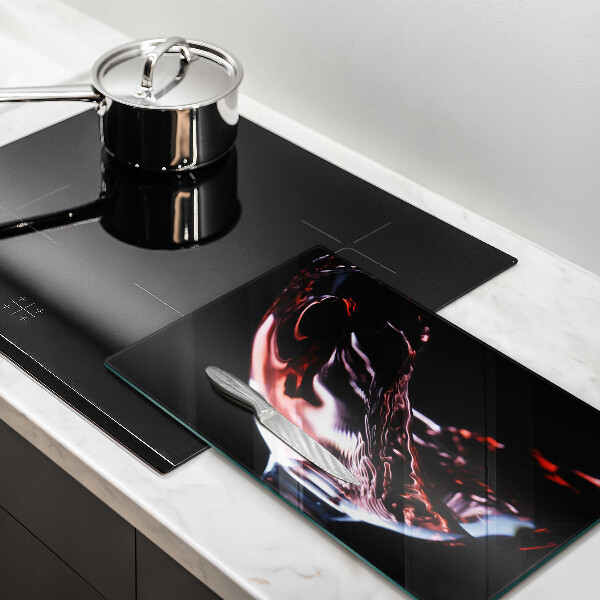 Copri piano cottura Un bicchiere di vino rosso