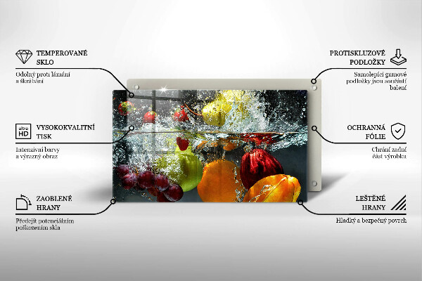 Copri piano cottura Frutta succosa in acqua