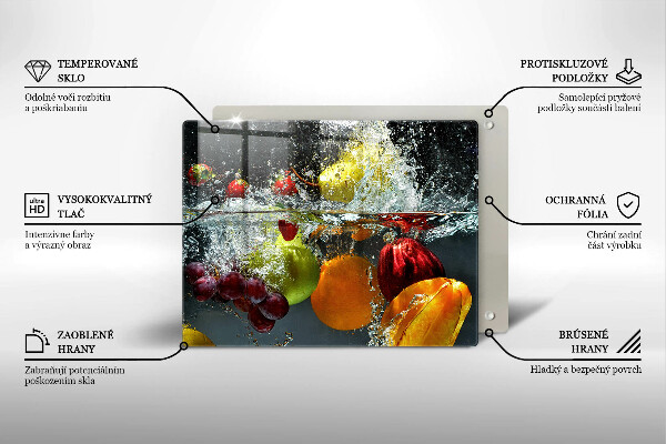 Copri piano cottura Frutta succosa in acqua