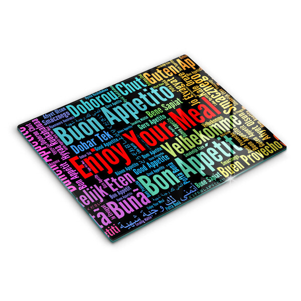 Copri piano cottura Sottotitoli Buon appetito lingue