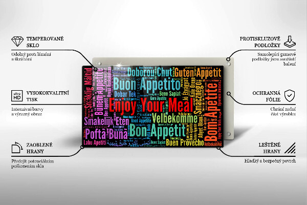 Copri piano cottura Sottotitoli Buon appetito lingue
