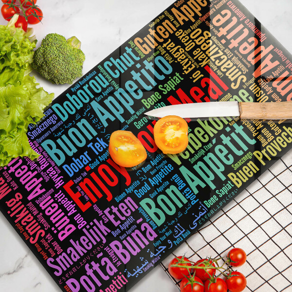 Copri piano cottura Sottotitoli Buon appetito lingue