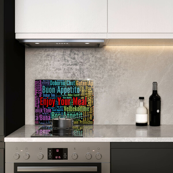 Copri piano cottura Sottotitoli Buon appetito lingue