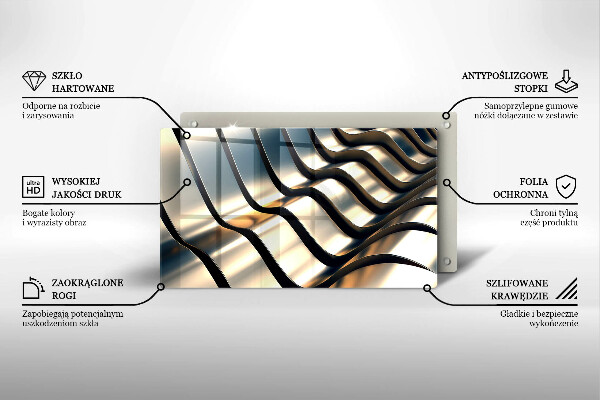 Copri piano cottura Forme metalliche 3D