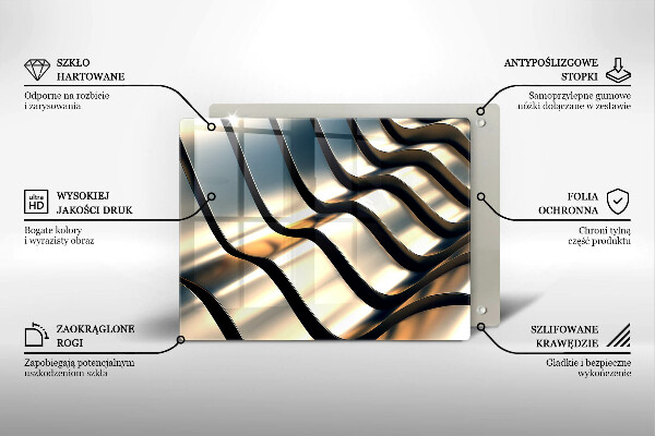 Copri piano cottura Forme metalliche 3D