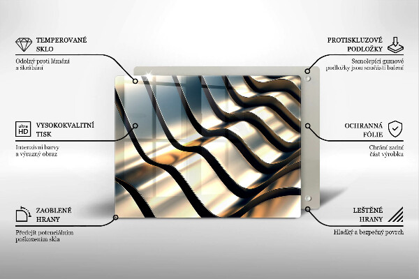 Copri piano cottura Forme metalliche 3D