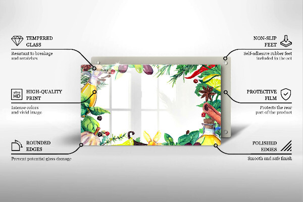 Copri piano induzione Cibo dipinto