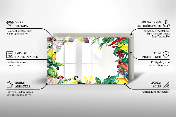 Copri piano induzione Cibo dipinto