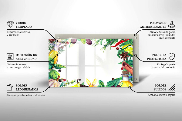 Copri piano induzione Cibo dipinto