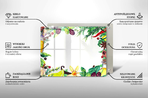 Copri piano induzione Cibo dipinto