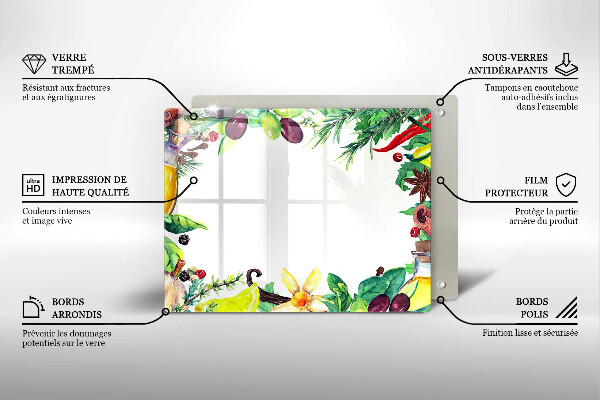 Copri piano induzione Cibo dipinto