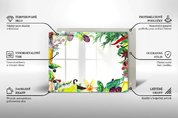 Copri piano induzione Cibo dipinto