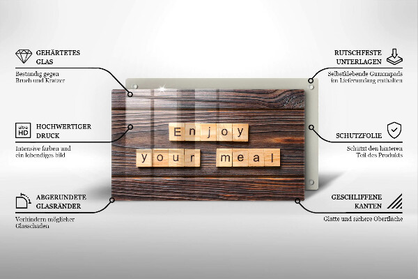 Copri piano induzione Enjoy your meal