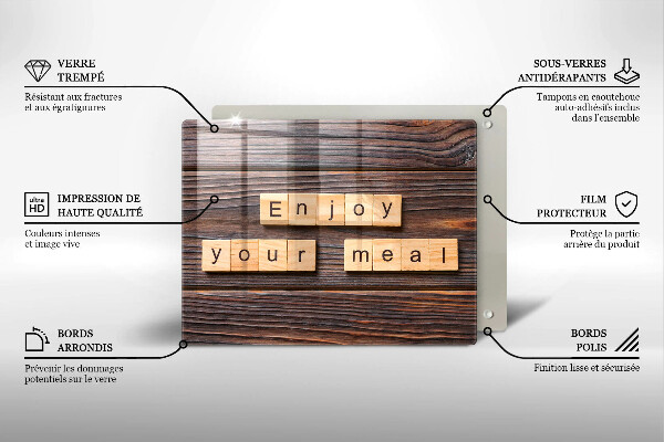 Copri piano induzione Enjoy your meal