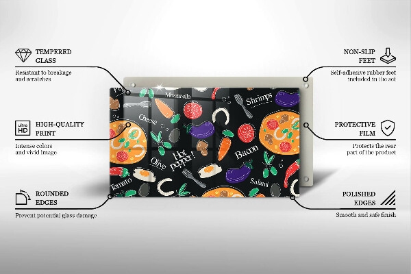 Copri piano cottura Illustrazione del cibo