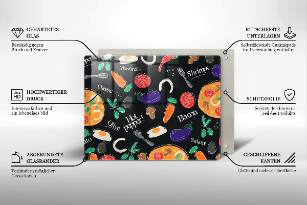 Copri piano cottura Illustrazione del cibo