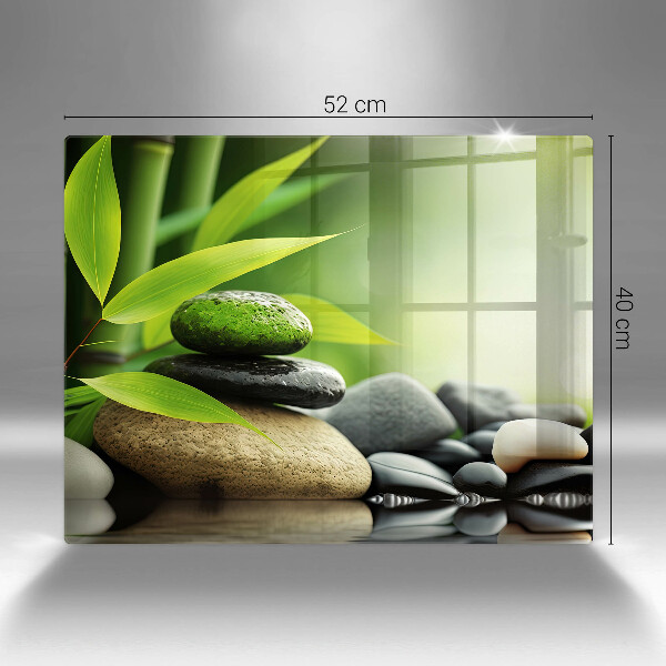 Copri piano induzione Pietre di bambù Zen