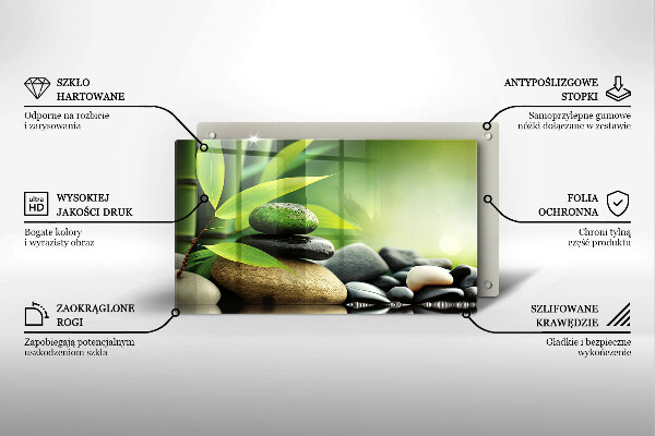 Copri piano induzione Pietre di bambù Zen