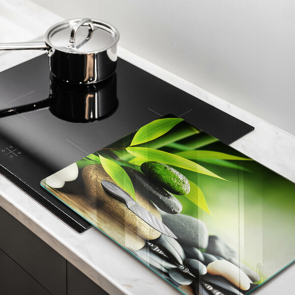 Copri piano induzione Pietre di bambù Zen