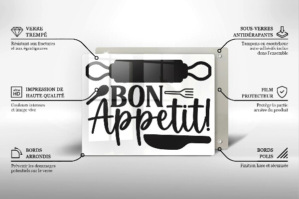 Copri piano induzione Iscrizione Bon Appetit
