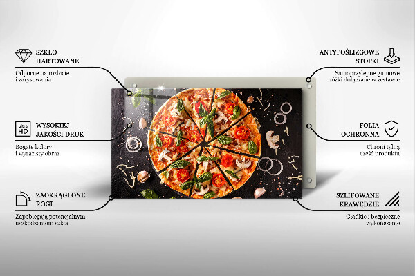 Copri piano induzione Pizza ai funghi