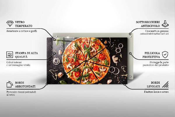 Copri piano induzione Pizza ai funghi