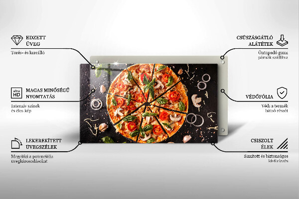 Copri piano induzione Pizza ai funghi