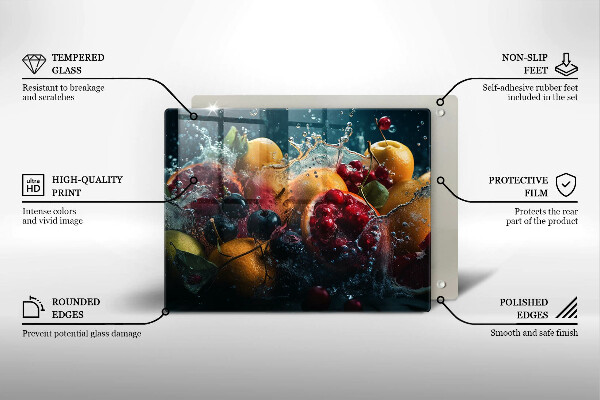 Copri piano induzione Frutta in acqua